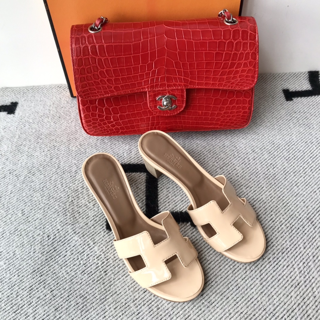 에르메스 올수공 오아시스 슬리퍼 샌들 페이던트 15